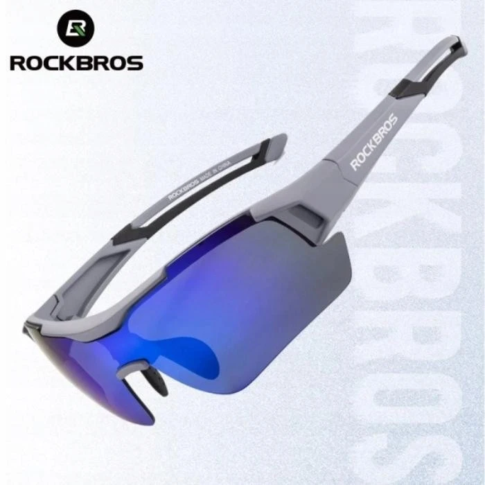 Rockbros poliarizuoti sportiniai akiniai Uv400 pilki