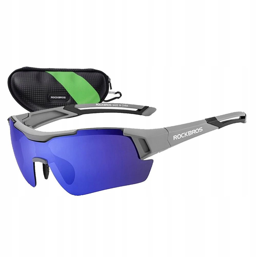 Rockbros poliarizuoti sportiniai akiniai Uv400 pilki