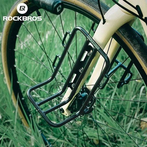 Rockbros priekinės šakės dviračio krepšys | Pilkas, 2-2.7l