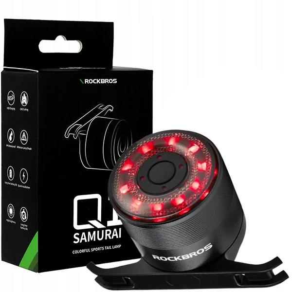Rockbros Rinkinys LAMPEK ROWEROWYCH DO ROWERU PRZÓD I TYŁ USB LAMPKI ROWEROWE KOMPLET