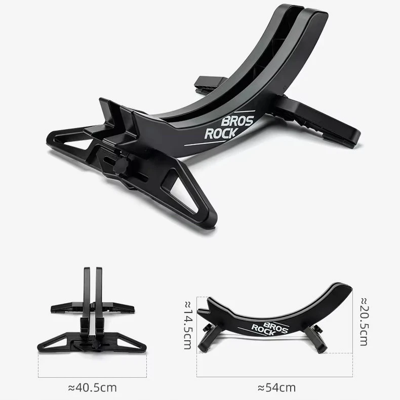 Rockbros SERVISAS DVIRAČIO STOVAS, Juodas, REGULIUOJAMAS, 3-8 cm, STABILI ABS