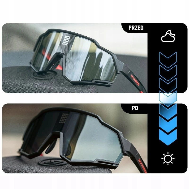 Bicycle Rockbros SP280 Smart Electrochromic dviračio akiniai