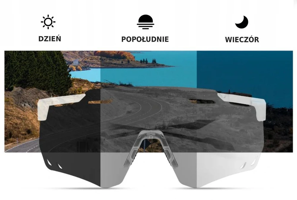 Rockbros Sp323 fotochrominiai dviračių akiniai su apsauga nuo rasojimo