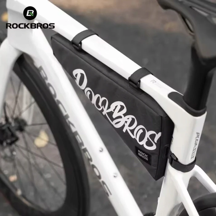 Rockbros TRIKAMPIS DVIRAČIO LIZDO KREPŠELIS RĖMUI 1,9L, PRIEKINIS DVIRAČIO, Juodas