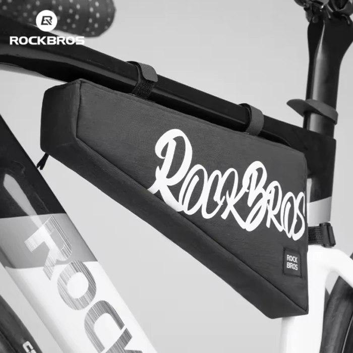 Rockbros TRIKAMPIS DVIRAČIO LIZDO KREPŠELIS RĖMUI 1,9L, PRIEKINIS DVIRAČIO, Juodas