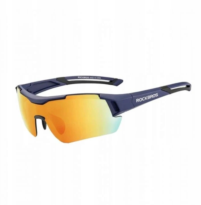 Rockbros Uv400 poliarizuoti sportiniai akiniai mėlyni