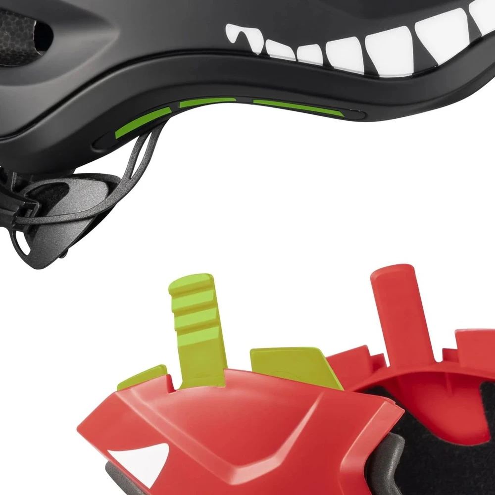 Rockbros TT-32006 Shark dziecięcy su odpinaną szczęką dydis S (48-52) - juoda