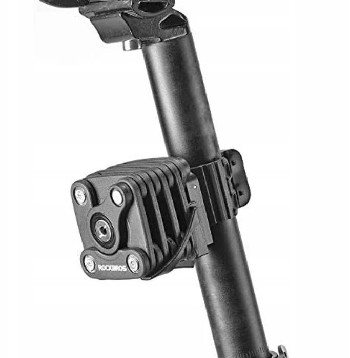 Rockbros Wd795 sulankstoma dviračio spyna, juoda, grūdintas plienas