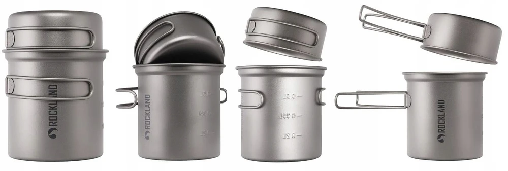 Rockland Travel Pro Titanium 0.75L+0.3L puodų komplektas