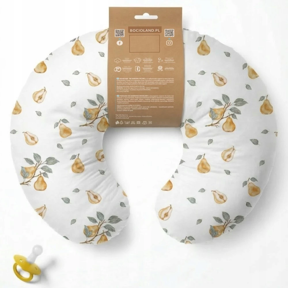 ROGAL maitinimo pagalvė MULTIFUNCTIONAL pupelė, 100% MEDVILNĖ BOCIOLAND