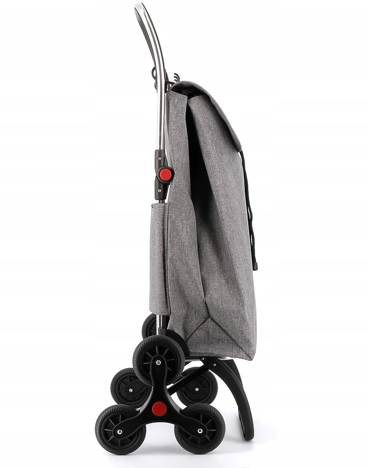 Kelioninis Rolser I-max Tweed 6l vežimėlis su 6 ratais, sulankstomas, pilkas
