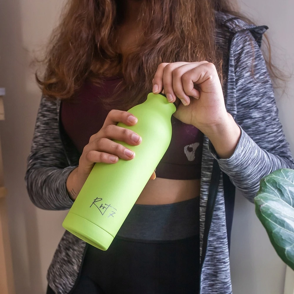 Root7 Termosas gėrimams 500 ml, nerūdijančio plieno, žalios spalvos