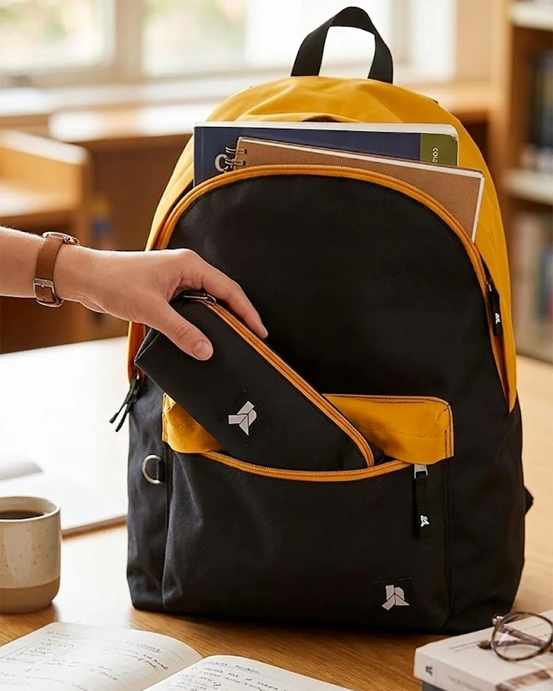 Kelioninis Ross JR3007 BACKPACK PLUS lagaminas 41 CM 24 L JUODŲJŲ GARSTYČIŲ PAGRINDINIS DĖSYS