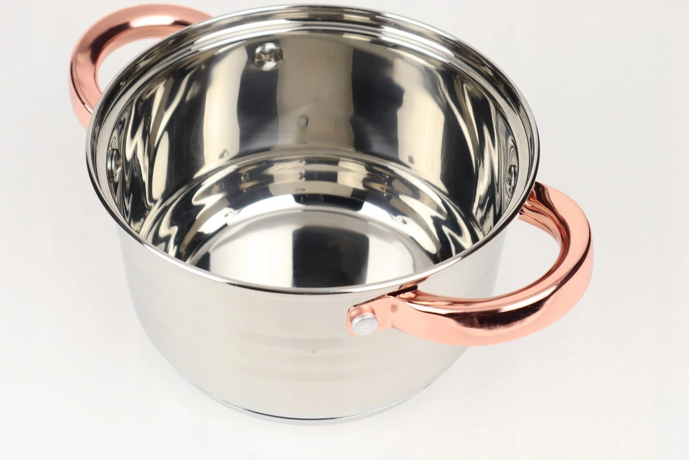 Rossner Austria TRADICINIS PLIENINIS PUODAS 20cm su dangčiu INDUKCINĖS DUJOS 2,8L Rossner AUSTRIJA