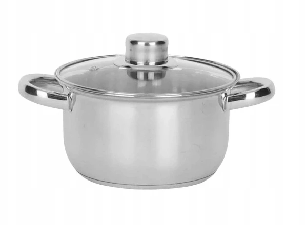 Rossner Austria TRADICINIS PLIENINIS PUODAS 16cm su dangčiu INDUKCINĖS DUJOS 1,8L Rossner AUSTRIJA