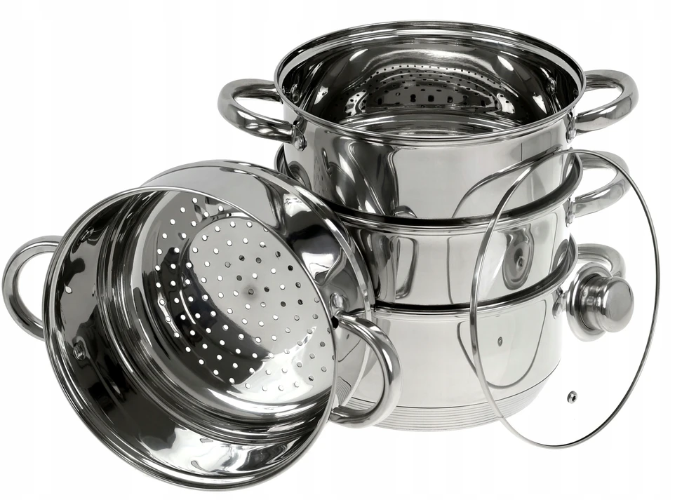 Rossner GARO PUODŲ rinkinys 5 vnt. 20 cm. PUODAS 3,8 L DUJŲ ĮVEDIMAS
