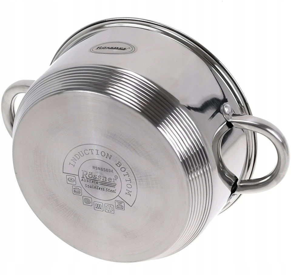 Rossner GARO PUODŲ rinkinys 5 vnt. 20 cm. PUODAS 3,8 L DUJŲ ĮVEDIMAS