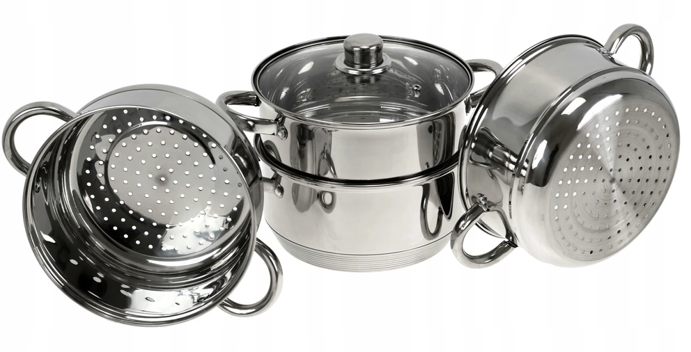 Rossner GARO PUODŲ rinkinys 5 vnt. 20 cm. PUODAS 3,8 L DUJŲ ĮVEDIMAS