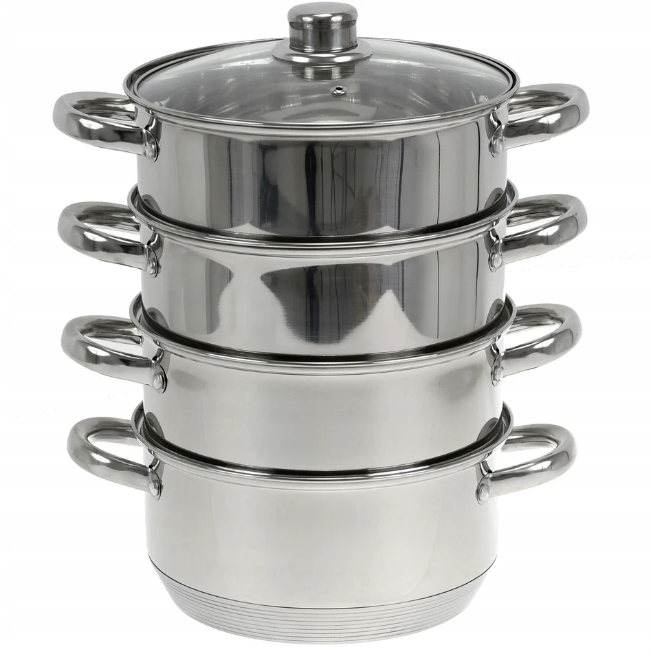 Rossner GARO PUODŲ rinkinys 5 vnt. 24 cm. PUODAS 5 L, DUJŲ ĮVEDIMAS