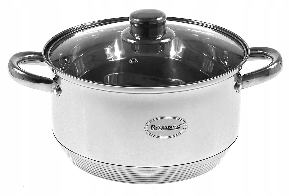 Rossner Puodas 4,5l. GARINTI 5 vnt. 22 cm. INDUKCINĖS Dujos 522