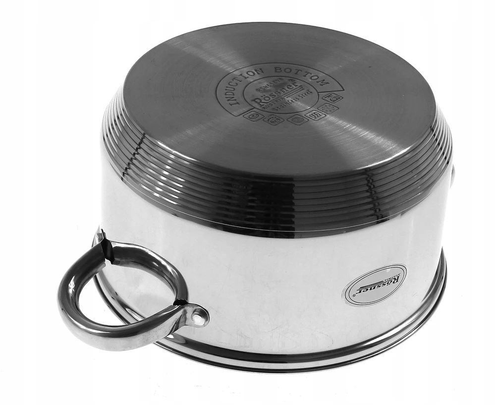 Rossner Puodas 4,5l. GARINTI 5 vnt. 22 cm. INDUKCINĖS Dujos 522