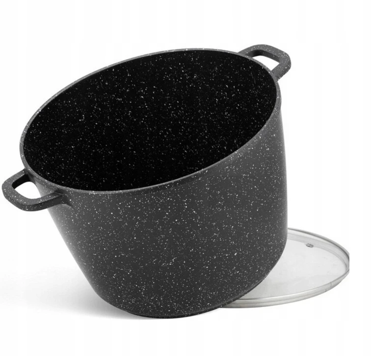 Rossner PUODAS, aliuminio puodas, marmurinis katilas su MARMURO danga, 24cm, 6,5L