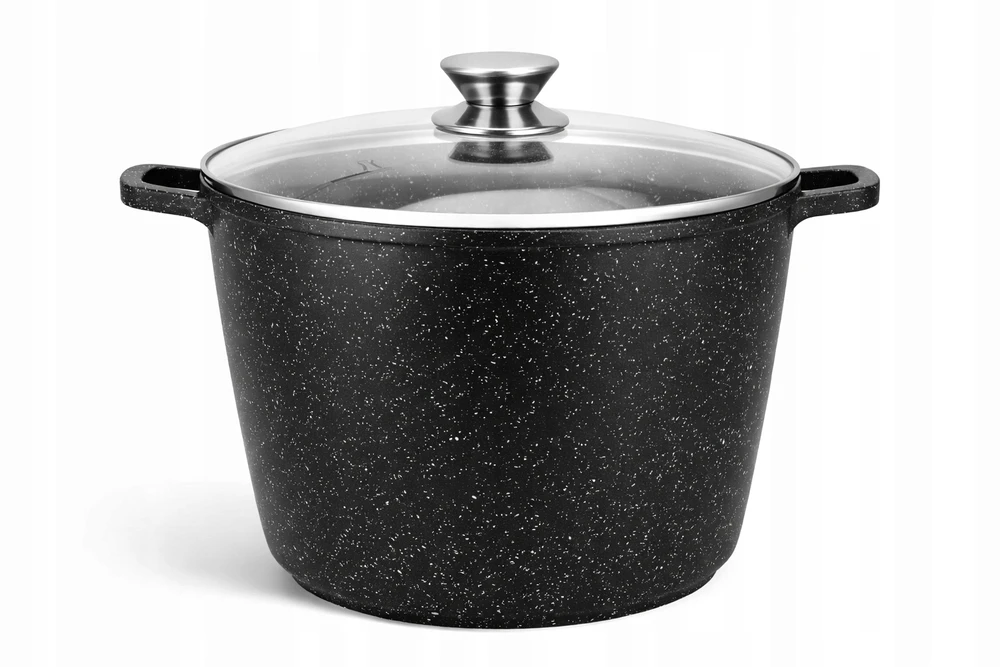 Rossner PUODAS, aliuminio puodas, marmurinis katilas su MARMURO danga, 24cm, 6,5L