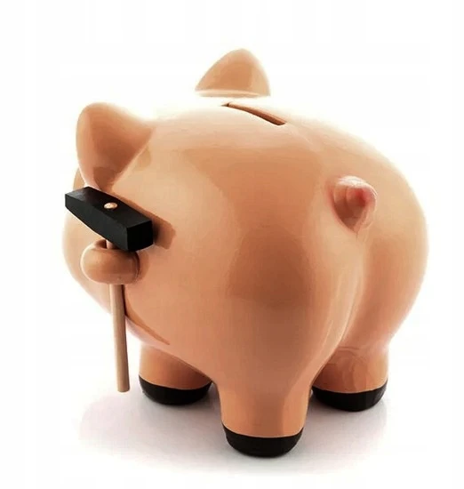 Roter Piggy bank su plaktuku w170z kryžminė kiaulė dovana taupymui
