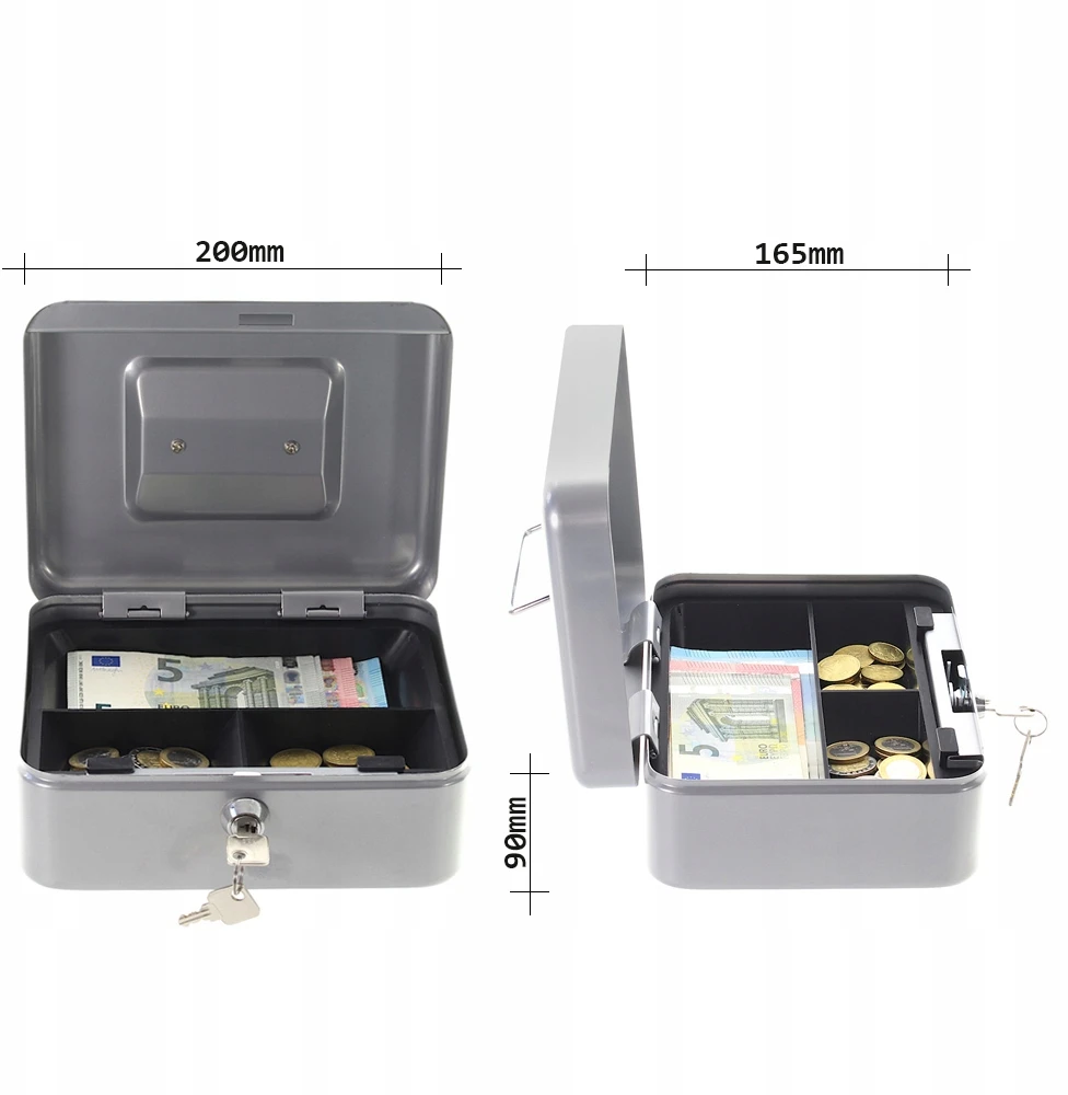 Rottner HomeStar Cash 2 kasetka, sidabrinė