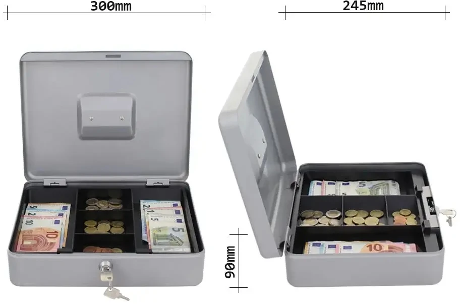 Rottner HomeStar Cash 4 kasetka, sidabrinė
