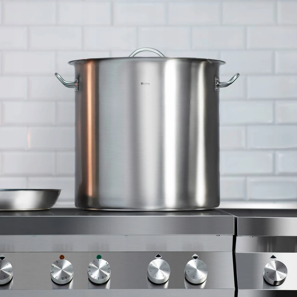 Royal Catering NERŪDIJANČIO PLIENO PUODAS - 50L - DANGINIS