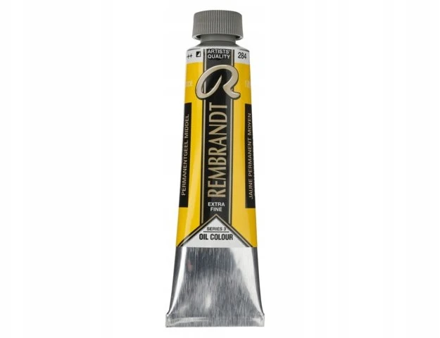 Royal Talens Akrilinė dažai - Vidutinė nuolatinė geltona - 284 - Extra-fine - Rembrandt - 40ml tūbelė