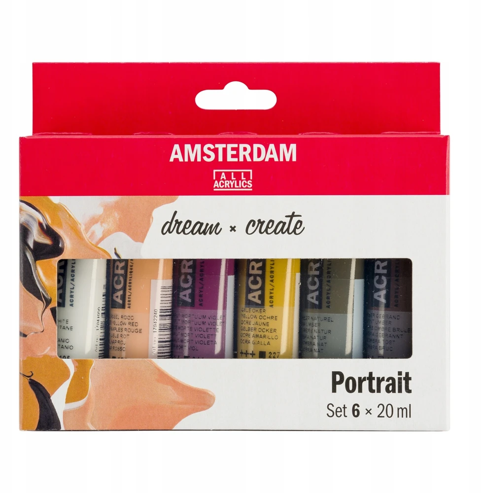 Royal Talens Akrilinė Spalva - Talens - AMSTERDAM - 6 Spalvos - 20 ml - Matinis Pabaiga