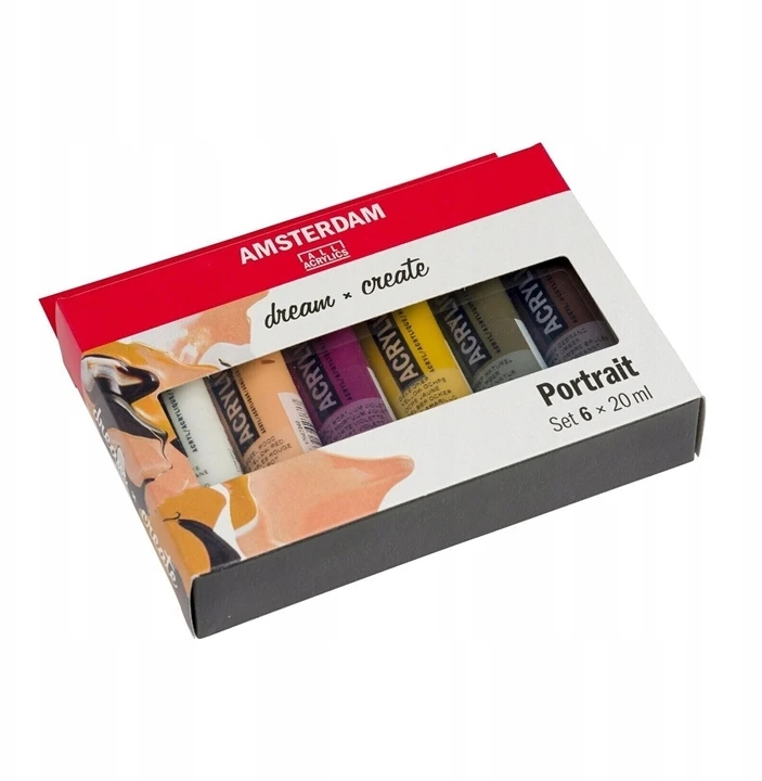 Royal Talens Akrilinė Spalva - Talens - AMSTERDAM - 6 Spalvos - 20 ml - Matinis Pabaiga