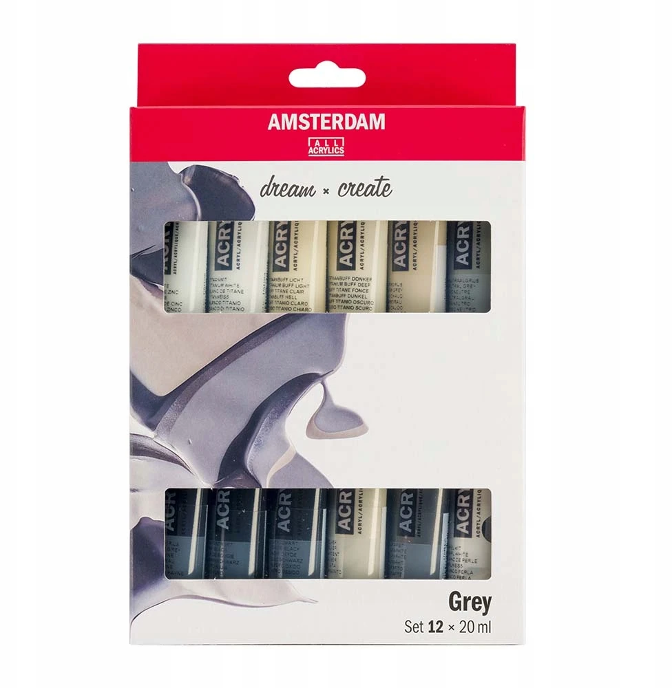 Royal Talens Amsterdam Akriliniai Dažai 12x20ml Pilki