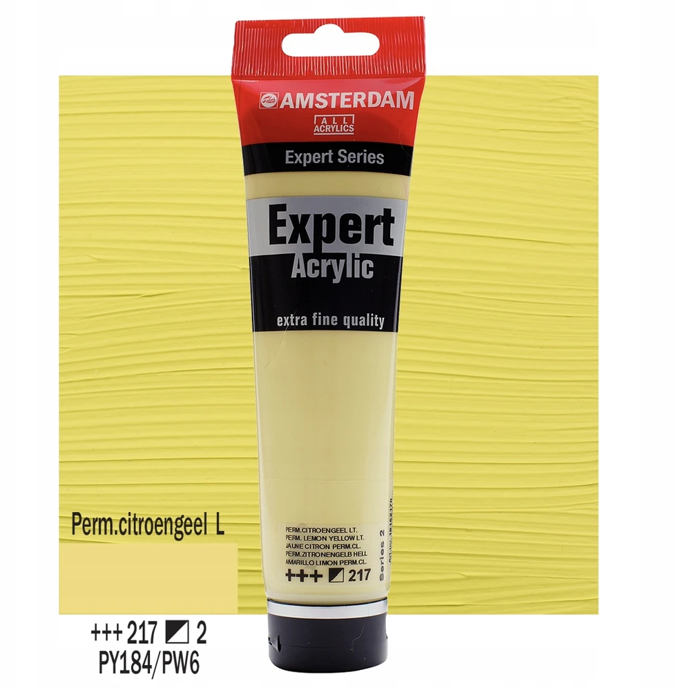 Royal Talens Amsterdam Expert Akriliniai Dažai 150ml, Citrinos Geltonumo Šviesūs 217