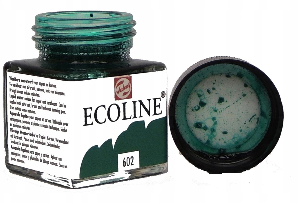 Royal Talens Ecoline akvareliniai dažai 602 Gili žalia, 30ml