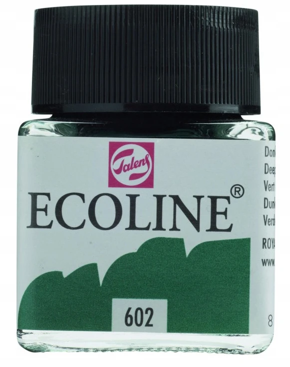 Royal Talens Ecoline akvareliniai dažai 602 Gili žalia, 30ml