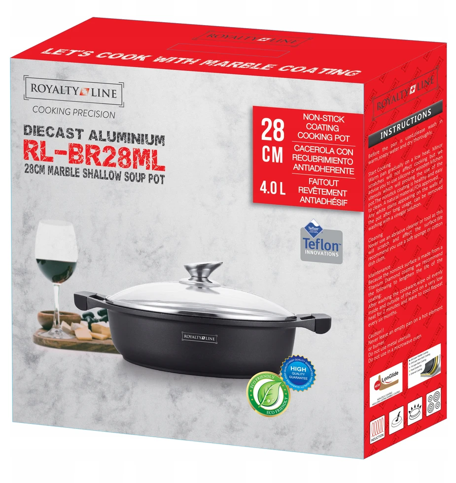 Royalty Line Premium royalty marmurinė keptuvė 4l 28 cm