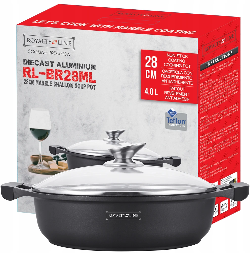 Royalty Line Premium royalty marmurinė keptuvė 4l 28 cm