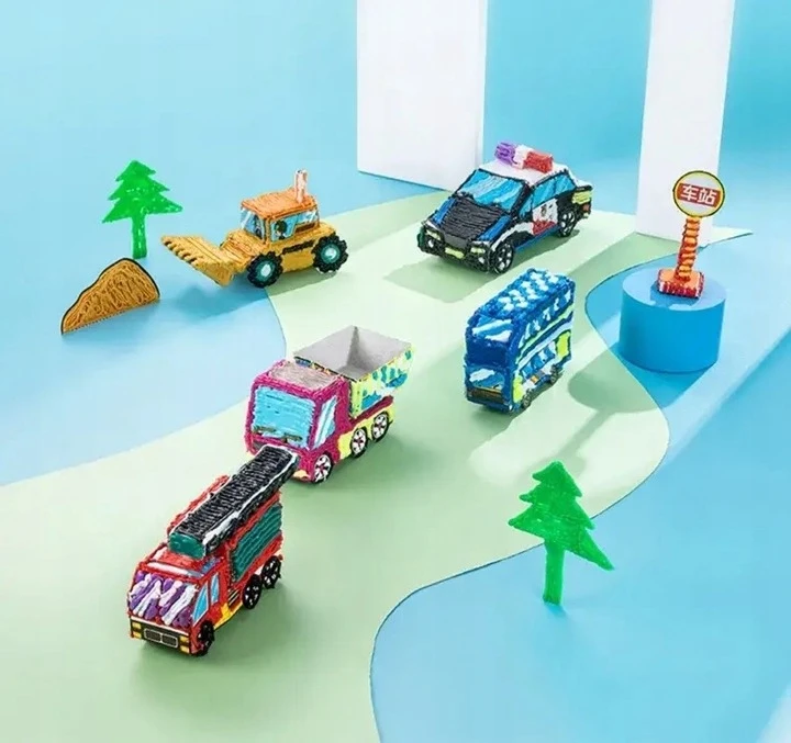 Rožinis belaidis 3D PEN 2.0 + 20 spalvų PCL siūlas