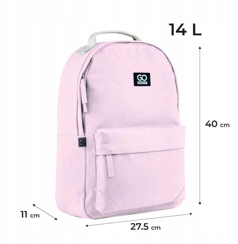 Rožinis jaunimo kuprinė mergaitei Gopack, 14l