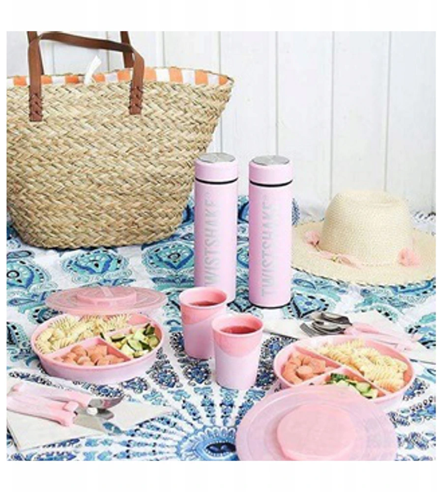 Rožinis THERMAL BUTELIJA Twistshake Thermos 420ml