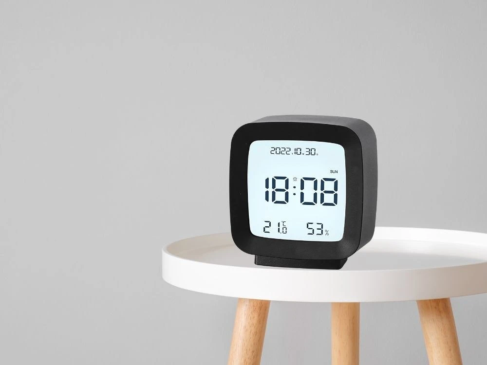 Rozz Elegancki zegar budzik LCD su datą i alarmem