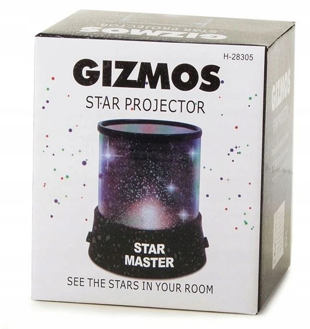 Rozz STARS erdvė USB PROJECTOR naktinė lempa