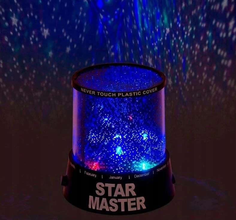 Rozz STARS erdvė USB PROJECTOR naktinė lempa