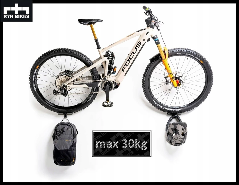 Rtr Bikes Sieninė kabykla, dviračių laikiklis, e-dviratis, elektrinis RTR DVIRAČIŲ SUKRAUKLIS