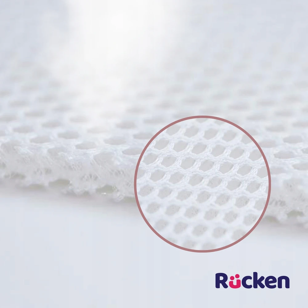 RUCKEN FizjoMommy vandeniui atspari čiužinio apsauga 120x60 su plačiomis elastinėmis juostomis