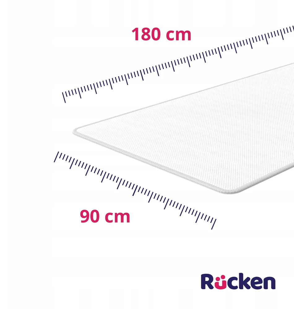 Rucken Vandeniui atsparus čiužinio užvalkalas 180x90 cm, su 3d tinkleliu