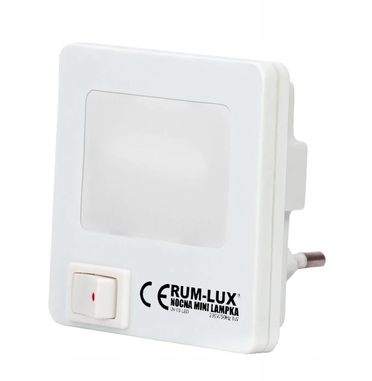 RUM-LUX Naktinė lempa mini LN03 LED kontaktui, balta